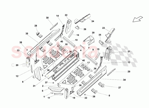 Part Diagram for Lamborghini 407809205