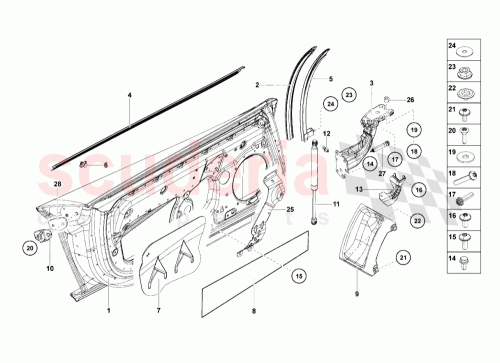 Part Diagram for Lamborghini 470837723A