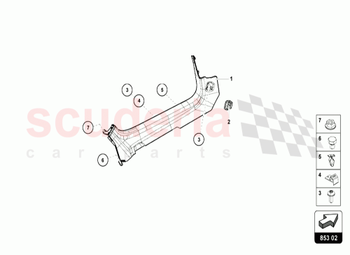Part Diagram for Lamborghini 4T2854903D