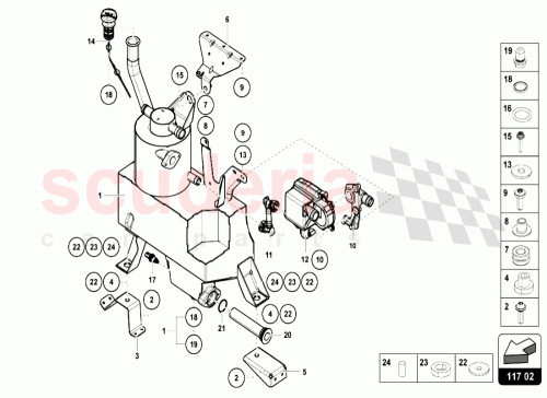 Part Diagram for Lamborghini 07C103464F