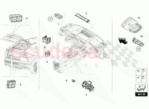 Part Diagram for Lamborghini 4ML959673A