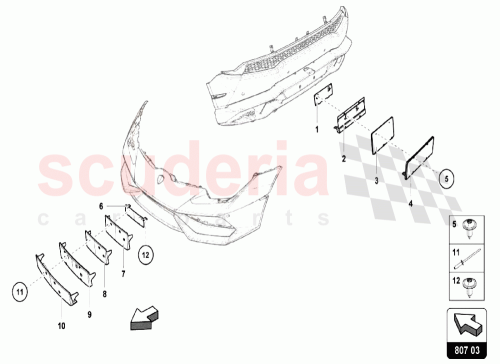 Part Diagram for Lamborghini 4T0807287
