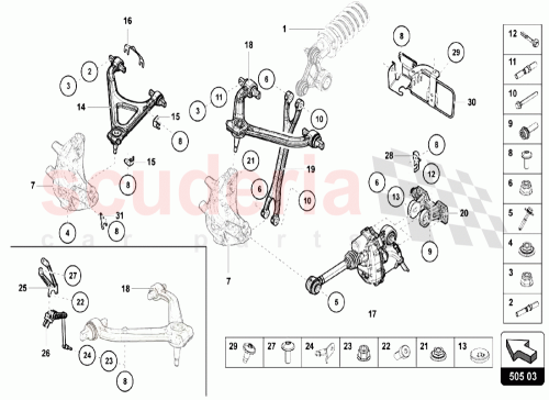 Part Diagram for Lamborghini 470505311G