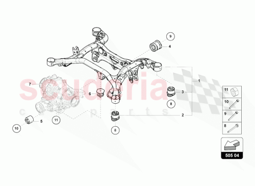 Part Diagram for Lamborghini 4M0505235CA