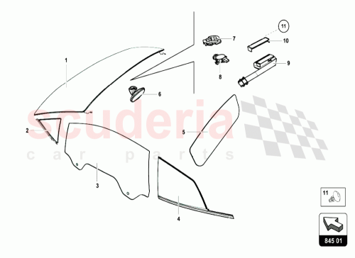 Part Diagram for Lamborghini 4T8845201