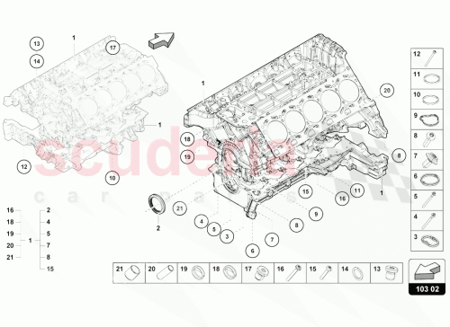 Part Diagram for Lamborghini 07L103271A