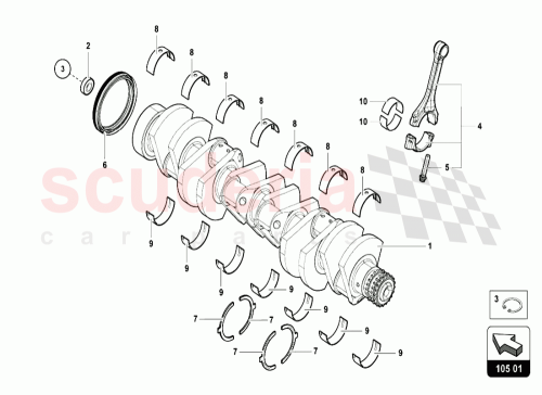 Part Diagram for Lamborghini 07M103089F