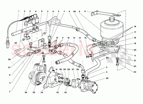 Part Diagram for Lamborghini 0040006513