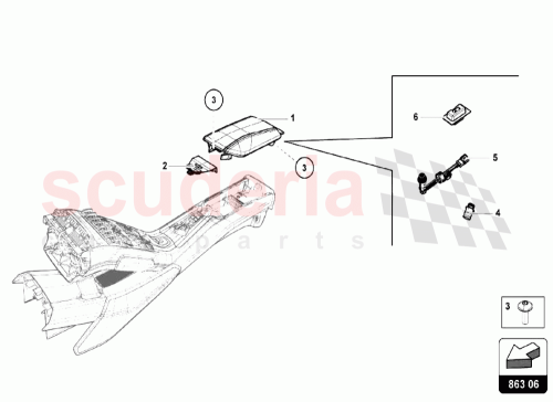 Part Diagram for Lamborghini 8J0919303A