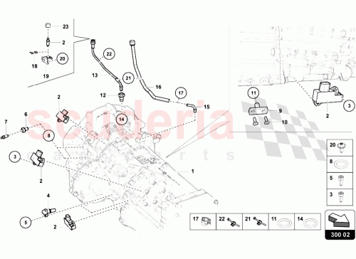 Part Diagram for Lamborghini 3D0971838L