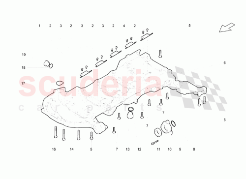 Part Diagram for Lamborghini N91030701