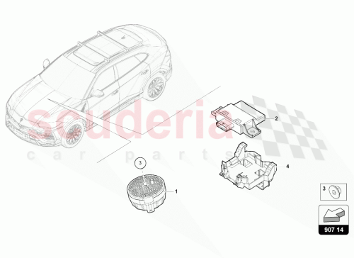Part Diagram for Lamborghini 4M0907249