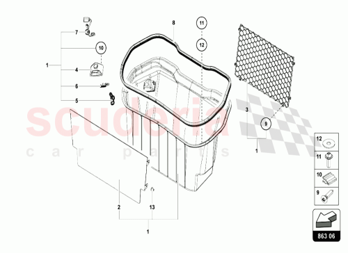 Part Diagram for Lamborghini 470861690