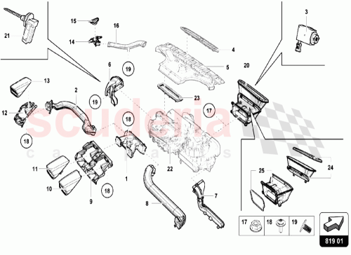 Part Diagram for Lamborghini 4B0820539