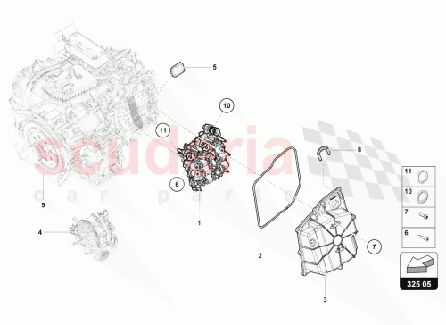Part Diagram for Lamborghini 4T0927155AB