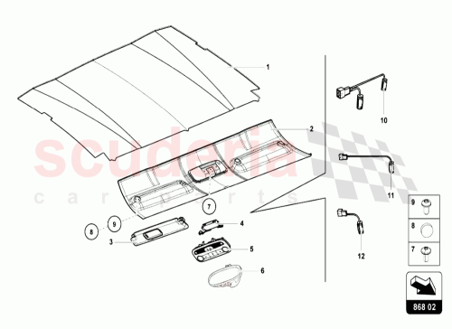 Part Diagram for Lamborghini 8J2035711D
