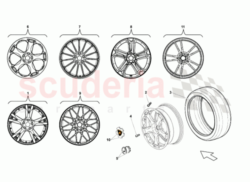 Part Diagram for Lamborghini 400601017CC