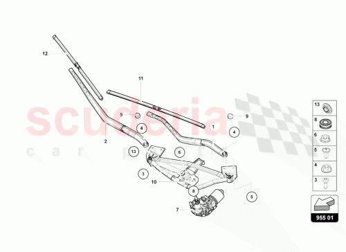 Part Diagram for Lamborghini 471955023D