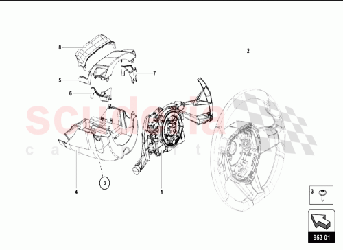 Part Diagram for Lamborghini 470953513C