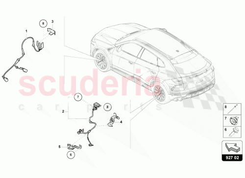 Part Diagram for Lamborghini 4M0972254N