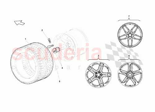 Part Diagram for Lamborghini WHT001161B