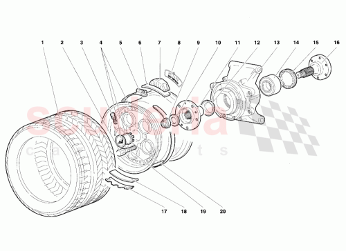 Part Diagram for Lamborghini 005131891
