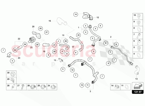 Part Diagram for Lamborghini 0P2121077