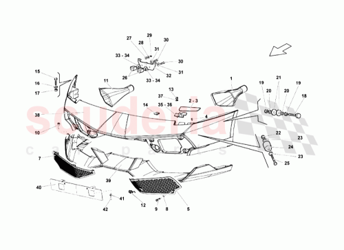 Part Diagram for Lamborghini 400807995