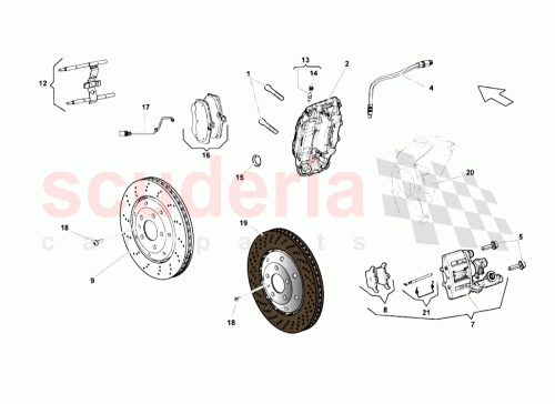 Part Diagram for Lamborghini 400615406M