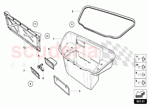Part Diagram for Lamborghini N10720101