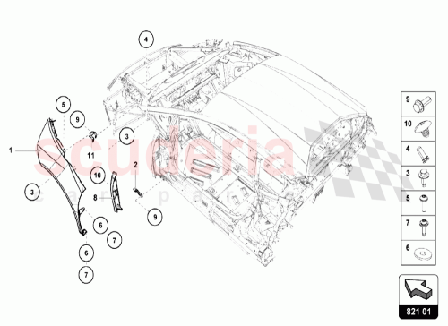 Part Diagram for Lamborghini N90584102