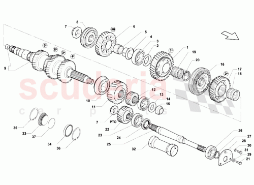 Part Diagram for Lamborghini 086311532G