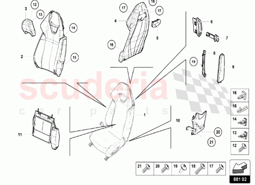 Part Diagram for Lamborghini 4T0881547