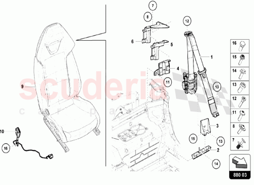 Part Diagram for Lamborghini N98924401