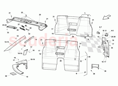 Part Diagram for Lamborghini 401857121A