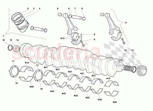 Part Diagram for Lamborghini 001434827