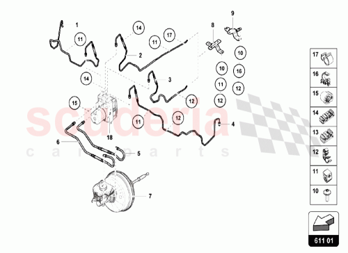 Part Diagram for Lamborghini 4T0614723F