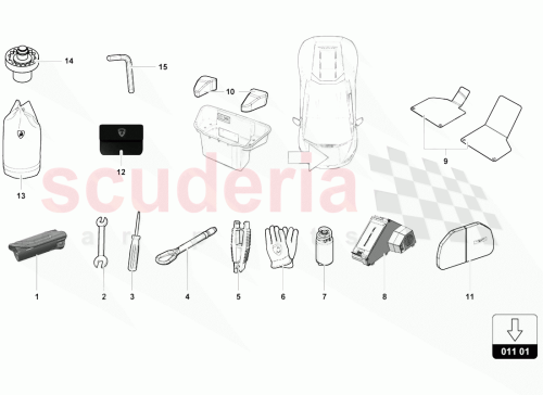 Part Diagram for Lamborghini 4T0860636B