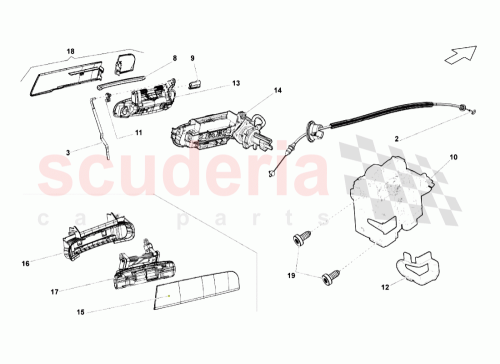 Part Diagram for Lamborghini 8E0837087D