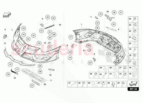 Part Diagram for Lamborghini 470807349