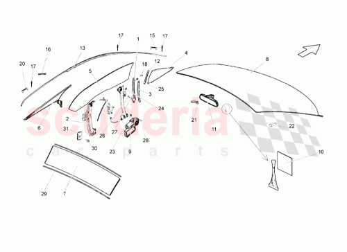 Part Diagram for Lamborghini 8H0845233