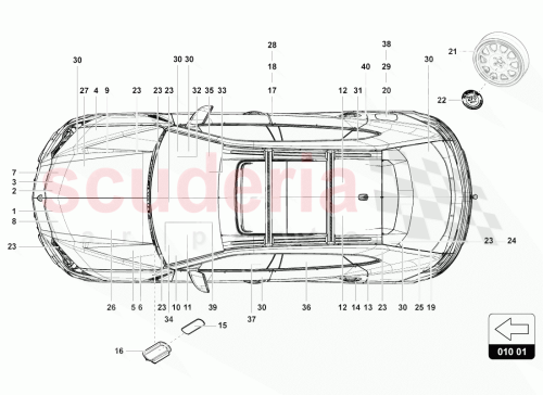 Part Diagram for Lamborghini 4ML010515A
