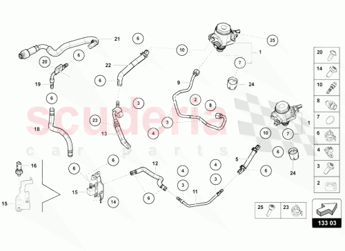 Part Diagram for Lamborghini 07L127509CH