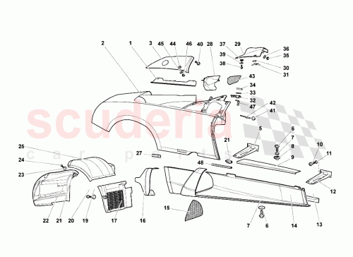 Part Diagram for Lamborghini 410853492A