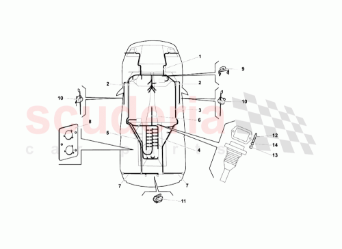 Part Diagram for Lamborghini 418971035A