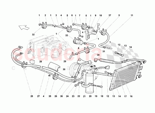 Part Diagram for Lamborghini 414260740A