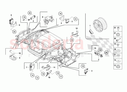 Part Diagram for Lamborghini 470998161