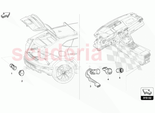 Part Diagram for Lamborghini 4M0919340