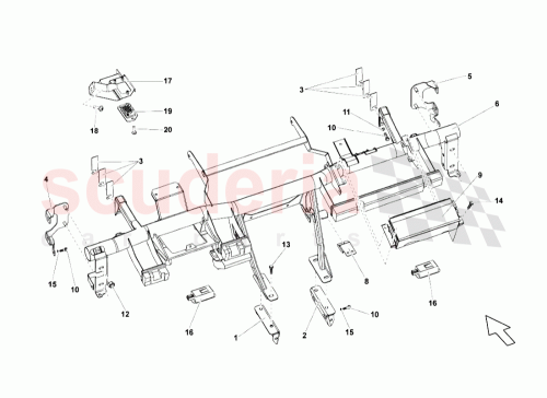 Part Diagram for Lamborghini 8E0919237