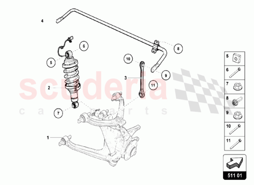 Part Diagram for Lamborghini 4T7521019E